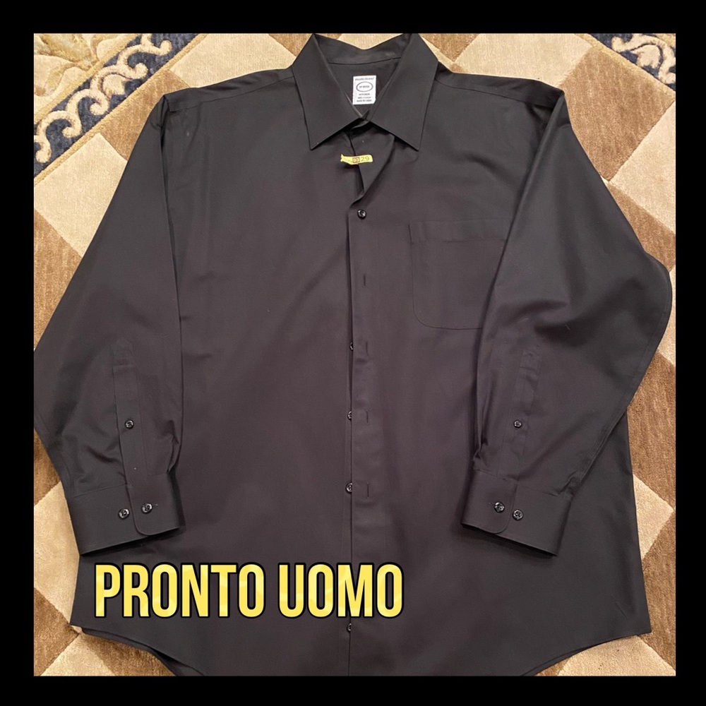 💥EUC💥Pronto Uomo black button down dress shirt